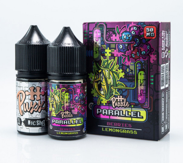 Рідина In Bottle Parallel Salt Berries Lemongrass 30ml 30mg зі смаком ягід та лемонграсу (набір компонентів)