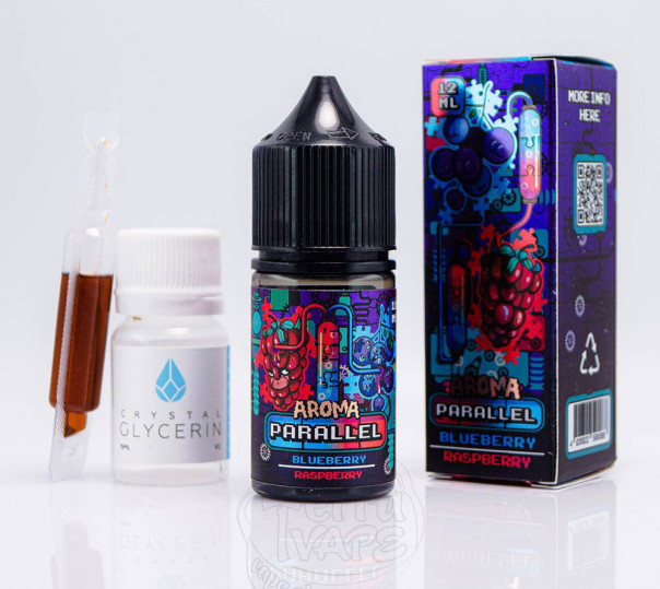 Рідина In Bottle Parallel Salt Blueberry Raspberry 30ml 50mg зі смаком чорниці та малини (набір компонентів)
