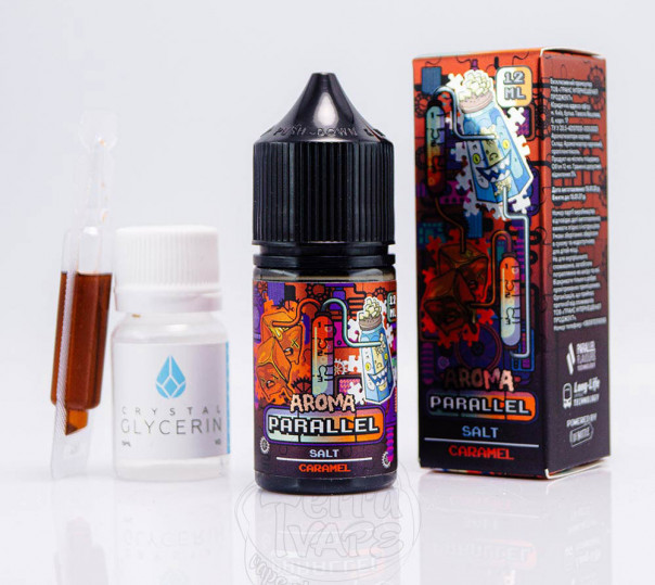 Жидкость In Bottle Parallel Salt Salt Caramel 30ml 50mg со вкусом соленой карамели (набор компонентов)