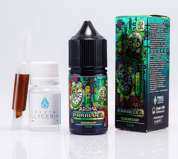 Жидкость In Bottle Parallel Salt Soursop Tea 30ml 50mg со вкусом чая (набор компонентов)