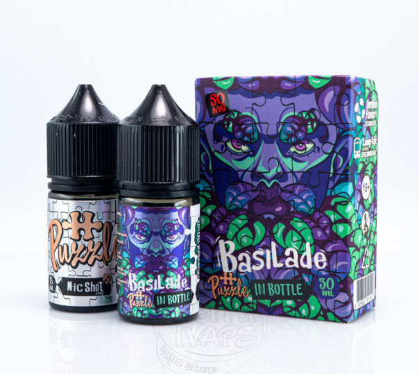 Жидкость In Bottle Puzzle Salt Basilade 30ml 30mg со вкусом лимонада с базиликом (набор компонентов)ї Жидкость In Bottle Puzzle Salt Basilade 30ml 30mg со вкусом лимонада с базиликом (набор компонентов)ї