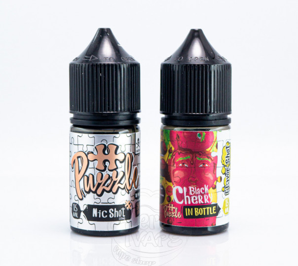 Жидкость In Bottle Puzzle Salt Black Cherry 30ml 30mg со вкусом черешни (набор компонентов)