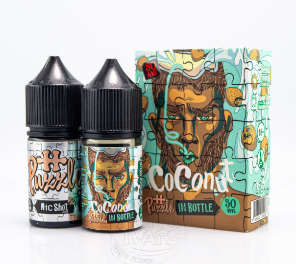 Жидкость In Bottle Puzzle Salt Coconut 30ml 30mg со вкусом кокоса (набор компонентов) Жидкость In Bottle Puzzle Salt Coconut 30ml 30mg со вкусом кокоса (набор компонентов)