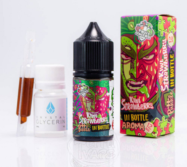 Жидкость In Bottle Puzzle Salt Kiwi Strawberry 30ml 50mg со вкусом киви и клубники (набор компонентов)