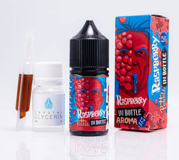 Рідина In Bottle Puzzle Salt Raspberry 30ml 50mg на сольовому нікотині зі смаком малини