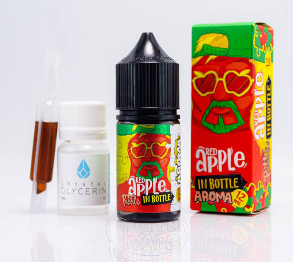 Рідина In Bottle Puzzle Salt Red Apple 30ml 50mg зі смаком червоного яблука (набір компонентів)
