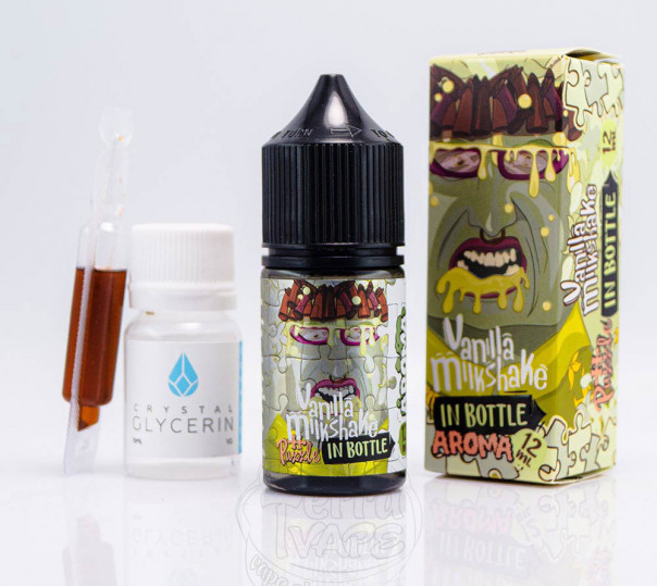 Рідина In Bottle Puzzle Salt Vanilla Milkshake 30ml 50mg зі смаком ванільного мілкшейка (набір компонентів)