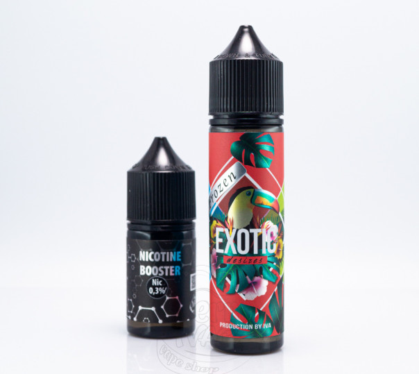 Рідина Iva Organic Exotic Desires FROZEN 60ml 3mg зі смаком апельсина, полуниці та ананаса з холодком (набір компонентів)