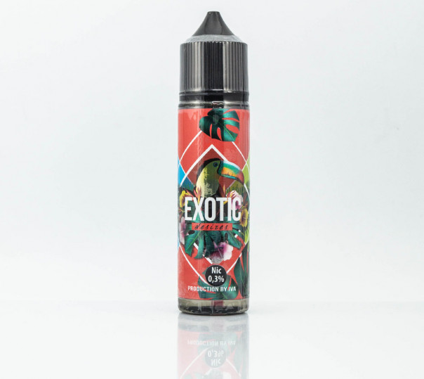 Рідина Iva Organic Exotic Desires 60ml 1mg на органічному нікотині зі смаком апельсина, полуниці та ананаса