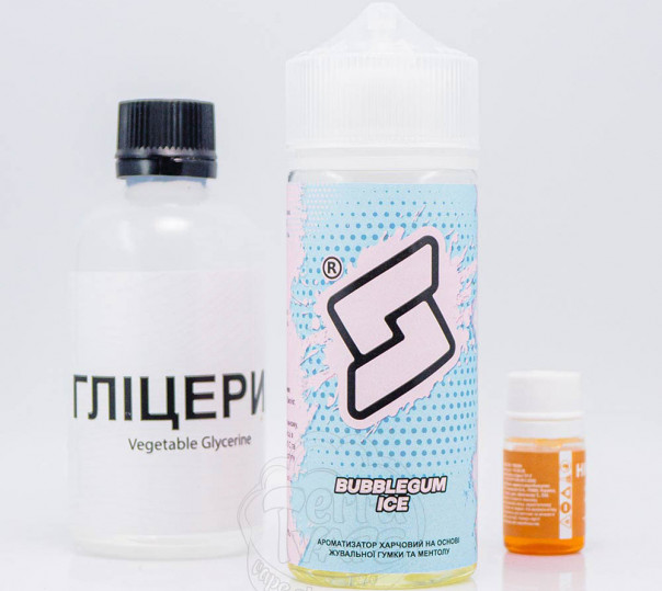Жидкость Bard Organic Bubblegum Ice 120ml 1.5mg со вкусом жвачки с холодком (набор компонентов)