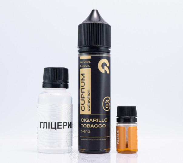 Жидкость Cuprum Collection Organic 6 (Cigarillo Tobacco Blend) 60ml 6mg со вкусом табачки (набор компонентов)