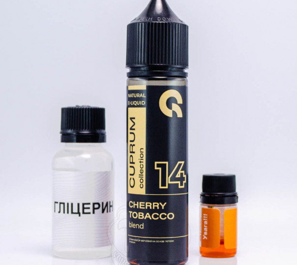 Рідина Cuprum Collection Organic 14 (Cherry Tobacco Blend) 60ml 3mg зі смаком тютюну з вишнею (набір компонентів)
