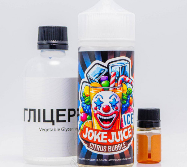 Рідина Joke ICE Organic Citrus Bubble ICE 120ml 3mg зі смаком цитрусової жуйки з холодком (набір компонентів)