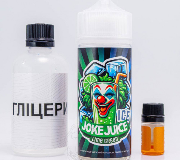 Жидкость Joke ICE Organic Lime Green ICE 120ml 6mg со вкусом лайма с холодком (набор компонентов)