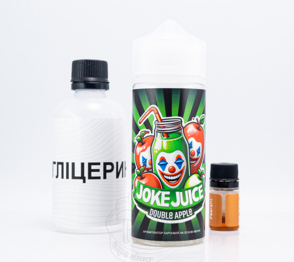 Рідина Joke Organic Double Apple 120ml 6mg зі смаком яблука (набір компонентів)