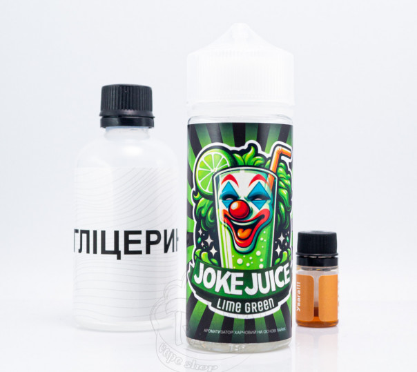 Рідина Joke Organic Lime Green 120ml 0mg зі смаком лайму (набір компонентів)