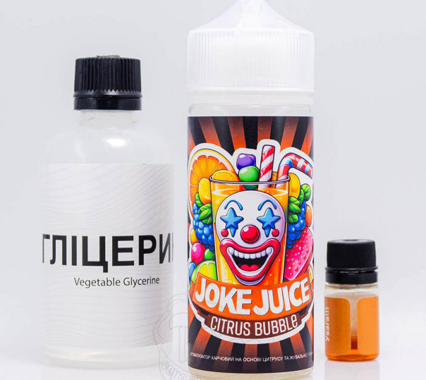 Рідина Joke Organic Citrus Buble 120ml 3mg зі смаком цитрусової жуйки (набір компонентів)