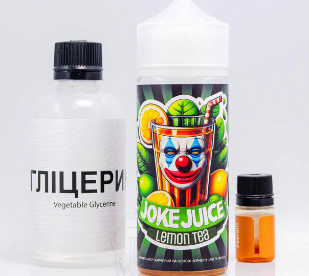 Рідина Joke Organic Lemon Tea 120ml 0mg зі смаком чорного чаю з лимоном (набір компонентів)