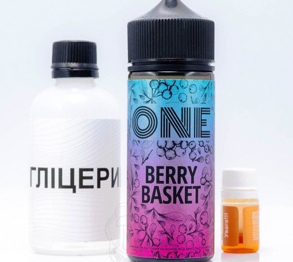 Рідина One Organic Berry Basket 120ml 0mg зі смаком ягід, винограду та ментолу (набір компонентів)