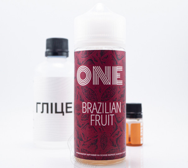 Жидкость One Organic Brazilian Fruit 120ml 0mg со вкусом ананаса и маракуйи (набор компонентов)