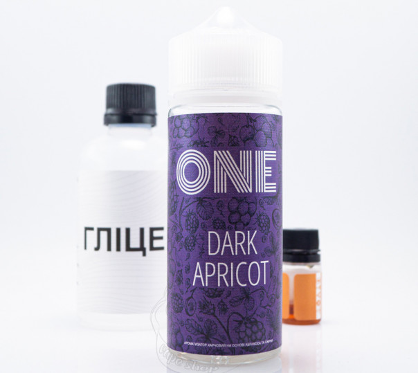 Рідина One Organic Dark Apricot 120ml 3mg зі смаком абрикосу та ожини (набір компонентів)