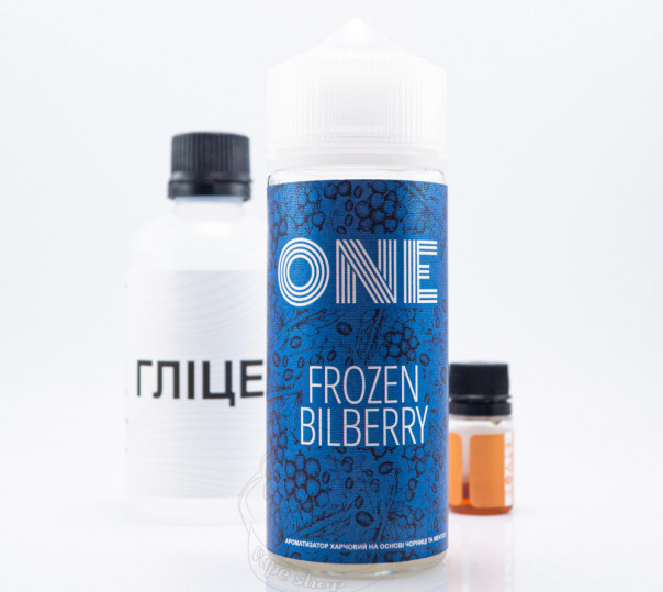 Рідина One Organic Frozen Billberry 120ml 0mg зі смаком чорниці з холодком (набір компонентів)