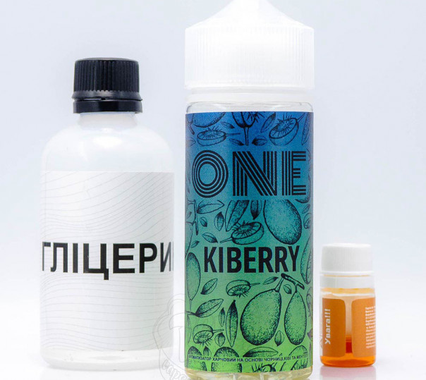 Жидкость One Organic Kiberry 120ml 3mg со вкусом черники, киви и ментола (набор компонентов)