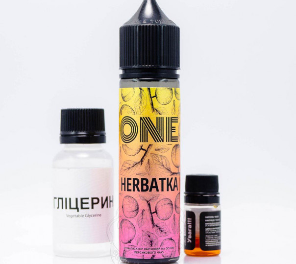 Рідина One Organic Herbatka 60ml 3mg зі смаком персикового чаю (набір компонентів)