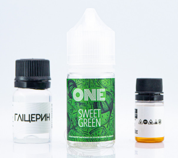 Рідина One Salt Sweet Green 30ml 50mg зі смаком кавуна з лимоном (набір компонентів)