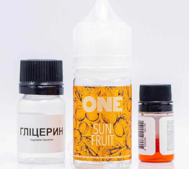 Жидкость One Salt Sun Fruit 30ml 50mg со вкусом персика, нектарина и абрикоса (набор компонентов)