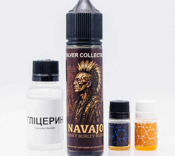 Рідина Silver Collection Organic Navajo 60ml 3mg зі смаком тютюну з медом (набір компонентів)