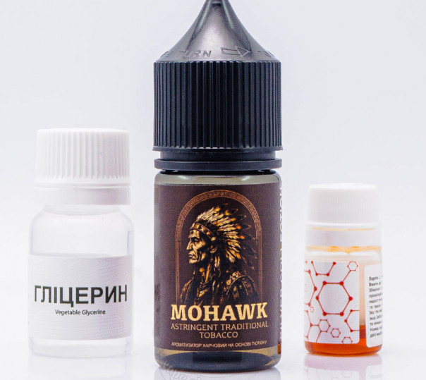 Рідина Silver Collection Salt Mohawk 30ml 50mg зі смаком класичного тютюну (набір компонентів)