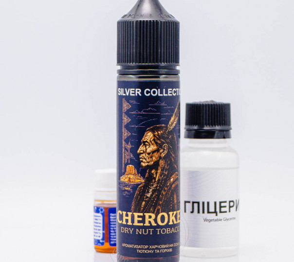 Рідина Silver Collection Salt Cherokee 60ml 50mg зі смаком тютюну з горіхами (набір компонентів)