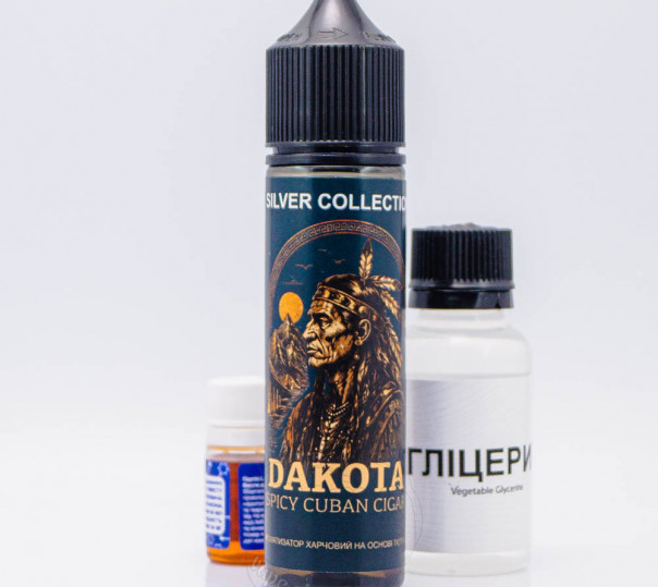 Рідина Silver Collection Salt Dakota 60ml 50mg зі смаком тютюну з прянощами та како (набір компонентів)