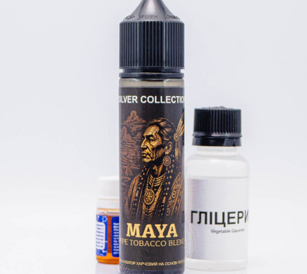 Рідина Silver Collection Salt Maya 60ml 50mg зі смаком тютюну (набір компонентів)