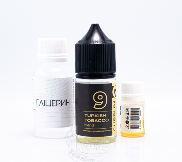 Рідина Cuprum Collection Salt 9 (Turkish Tobacco Blend) 30ml 50mg зі смаком турецького тютюну (набір компонентів)