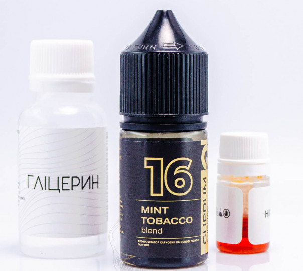Рідина Cuprum Collection Salt 16 (Mint Tobacco Blend) 30ml 50mg зі смаком тютюну з м'ятою (набір компонентів)