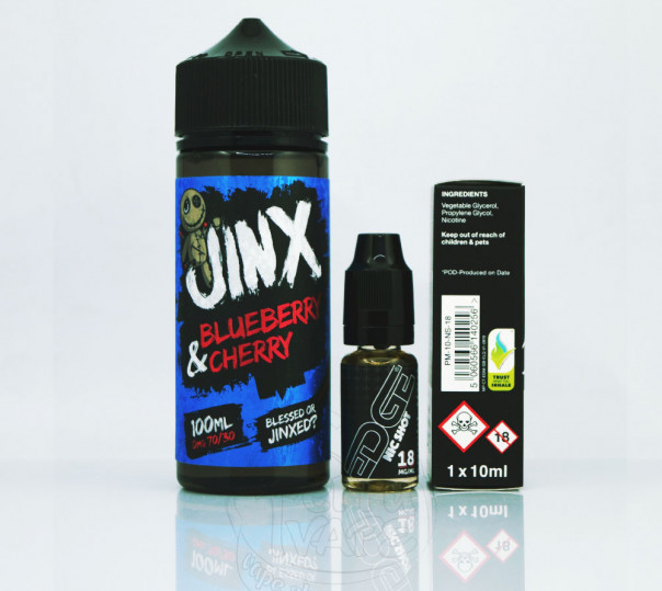 Jinx Blueberry Cherry 100ml 0mg без нікотину Jinx Blueberry Cherry 100ml 0mg без нікотину