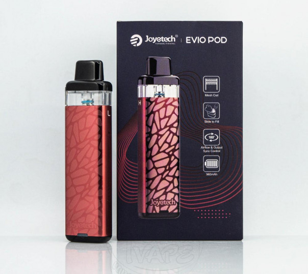 Joyetech Evio Pod Kit 960mAh Багаторазова POD система Joyetech Evio Pod Kit 960mAh Багаторазова POD система