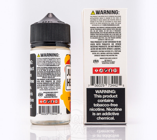Жидкость Juice Head Organic Mango Strawberry 100ml 3mg на органическом никотине со вкусом манго и клубники