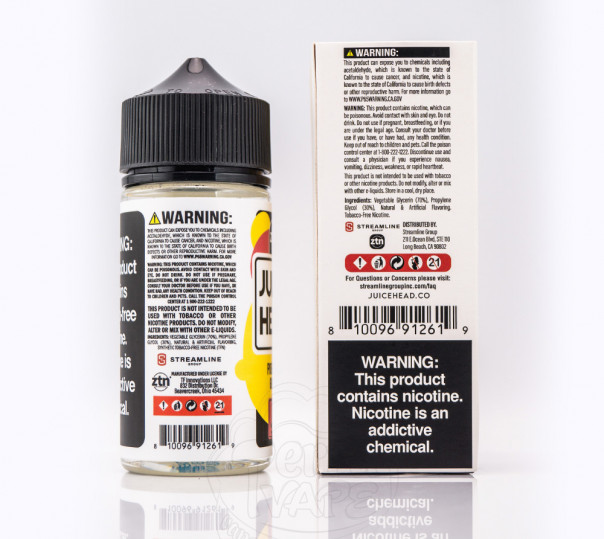 Жидкость Juice Head Organic Pineapple Guava 100ml 3mg на органическом никотине со вкусом ананаса и гуавы Жидкость Juice Head Organic Pineapple Guava 100ml 3mg на органическом никотине со вкусом ананаса и гуавы