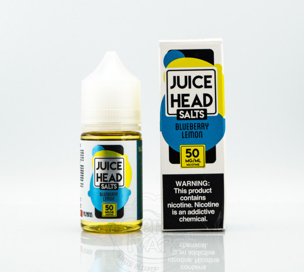 Рідина Juice Head Salt Blueberry Lemon 30ml 25mg на сольовому нікотині зі смаком чорниці та лимона