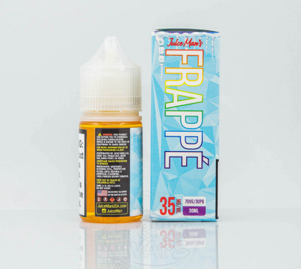 Рідина Juice Man Unicorn Frappe On Ice Salt 30ml на сольовому нікотині зі смаком манго, синьої малини та солодкої вати з холодком Рідина Juice Man Unicorn Frappe On Ice Salt 30ml на сольовому нікотині зі смаком манго, синьої малини та солодкої вати з холодком