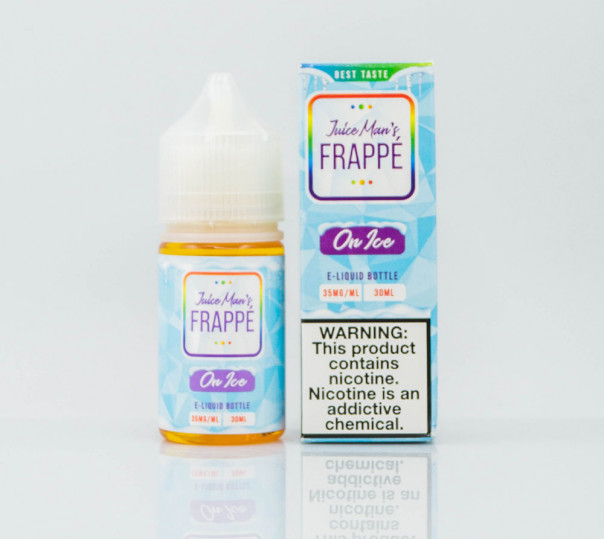 Рідина Juice Man Unicorn Frappe On Ice Salt 30ml на сольовому нікотині зі смаком манго, синьої малини та солодкої вати з холодком