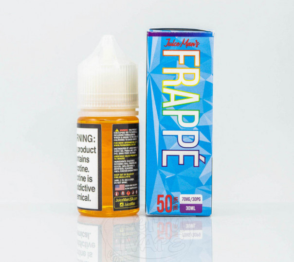 Жидкость Juice Man Unicorn Frappe Salt 30ml на солевом никотине со вкусом манго, синей малины и сладкой ваты Жидкость Juice Man Unicorn Frappe Salt 30ml на солевом никотине со вкусом манго, синей малины и сладкой ваты