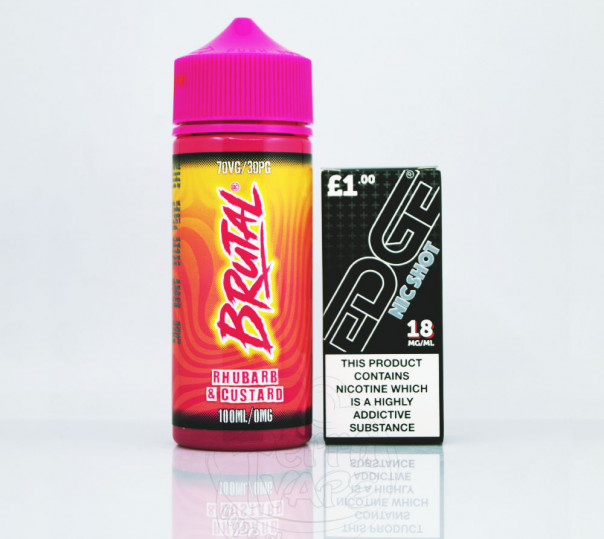 Brutal Rhubarb & Custard 120ml 3mg на органічному нікотині