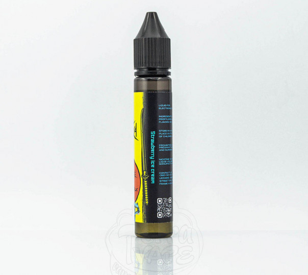 Рідина eight by Katana Salt Strawberry Ice Cream 30ml 50mg на сольовому нікотині зі смаком полуничного морозива Рідина eight by Katana Salt Strawberry Ice Cream 30ml 50mg на сольовому нікотині зі смаком полуничного морозива