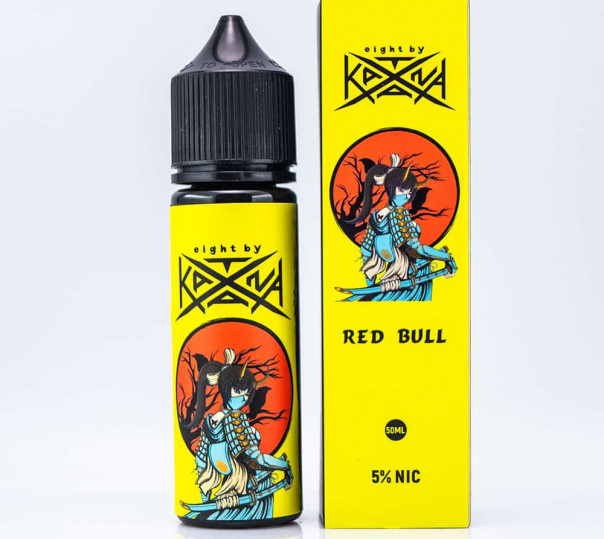 Жидкость eight by Katana Salt Red Bull 50ml 50mg на солевом никотине со вкусом энергетика
