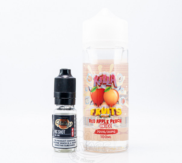 Рідина Killa Fruits Organic Red Apple Peach On Ice 110ml 1.5mg на органічному нікотині