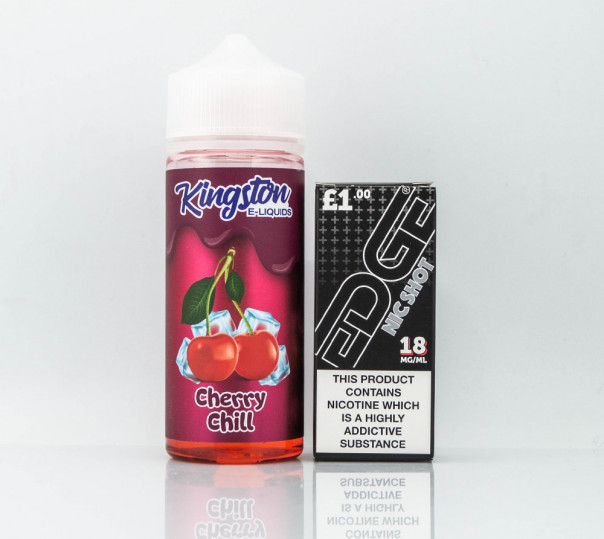 Жидкость Kingston E-Liquids Organic Cherry Chill 110ml 1.5mg на органическом никотине со вкусом вишни с ментолом